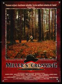 7g275 MILLER'S CROSSING French 19x21 '89 Coen Brothers, classic image of execution in woods!