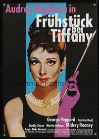 7g167 BREAKFAST AT TIFFANY'S German R86 best different art of sexy elegant Audrey Hepburn!
