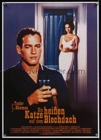 7g169 CAT ON A HOT TIN ROOF German R2004 different image of sexy Elizabeth Taylor & Paul Newman!