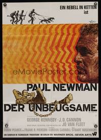 7g171 COOL HAND LUKE German '67 great different art of Paul Newman by Rolf Goetze!