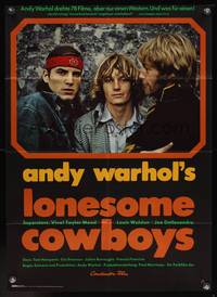 7g184 LONESOME COWBOYS German '68 Andy Warhol surreal western, Joe Dallesandro