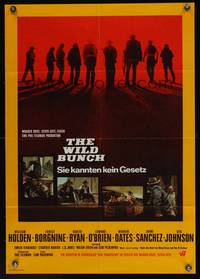 7g205 WILD BUNCH German '69 Sam Peckinpah cowboy classic, William Holden & Ernest Borgnine!