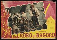 7g459 THIEF OF BAGDAD Italian 13x18 pbusta '40s great image of Conrad Veidt with Sultan & his toys