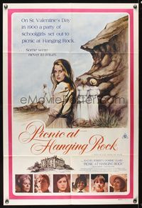 7h140 PICNIC AT HANGING ROCK Aust 1sh '75 Peter Weir classic about vanishing schoolgirls!