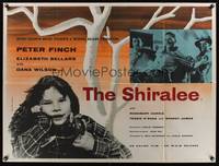 7h096 SHIRALEE British quad '58 Peter Finch, close up of little girl, art by Reginald Mount!