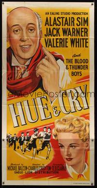 7h169 HUE & CRY English 3sh '47 Alastair Sim and a group of young boys who catch a gang of crooks!