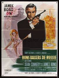 7h180 FROM RUSSIA WITH LOVE French 1p R70s different art of Sean Connery as James Bond by Grinsson!