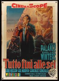 7h208 I DIED A THOUSAND TIMES Italian 1p R1959 different art of Jack Palance & Winters by Martinati!