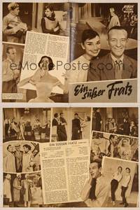 7j136 FUNNY FACE German program '57 different images of Audrey Hepburn & Fred Astaire!