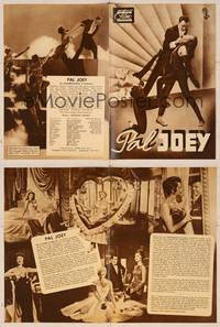 7j151 PAL JOEY German program '57 different images of Frank Sinatra w/sexy Rita Hayworth & Novak!
