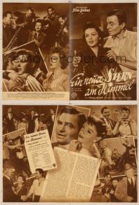 7j166 STAR IS BORN German program '54 many different images of Judy Garland & James Mason!