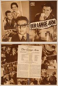 7j168 THIRD KEY German program '56 many different images of Jack Hawkins, The Long Arm!