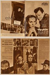 7j169 THIRD MAN German program R50s Orson Welles, Joseph Cotten & Alida Valli, different images!