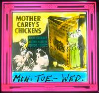 7j037 MOTHER CAREY'S CHICKENS glass slide '38 Anne Shirley & Ruby Keeler are poor orphans!