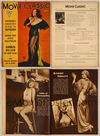 7j106 MOVIE CLASSIC magazine April 1934, art of sexy Lupe Velez in neglege by Marland Stone!