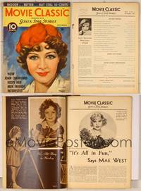 7j114 MOVIE CLASSIC magazine December 1934, art of Jean Parker wearing beret by Marland Stone!