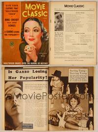 7j108 MOVIE CLASSIC magazine June 1934, art of Dolores Del Rio with hands clasped by Marland Stone
