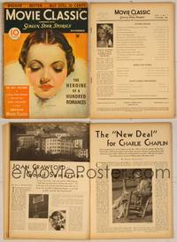 7j113 MOVIE CLASSIC magazine November 1934, Sylvia Sidney with eyes turned down by Marland Stone!