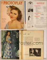 7j084 PHOTOPLAY magazine June 1947, great portrait of honeymooner Shirley Temple by Paul Hesse!