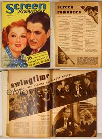 7j123 SCREEN ROMANCES magazine September 1936, art of Myrna Loy & Warner Baxter by Earl Christy!