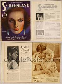 7j102 SCREENLAND magazine December 1932, art portrait of Joan Crawford by Charles Sheldon!