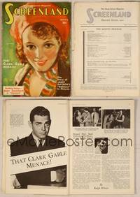 7j091 SCREENLAND magazine January 1932, art of pretty smiling Janet Gaynor by Edward L. Chase!