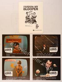 7j218 PARDON MY BLOOPER presskit '74 great images of goof-ups on television shows!