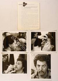 7j228 WHO IS HARRY KELLERMAN presskit '71 Dustin Hoffman being transformed with make up!