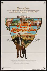 7k012 ACE ELI & RODGER OF THE SKIES 1sh '72 pilot Cliff Robertson, written by Steven Spielberg!
