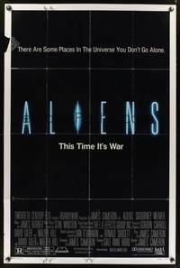 7k022 ALIENS 1sh '86 James Cameron, there are some places in the universe you don't go alone!