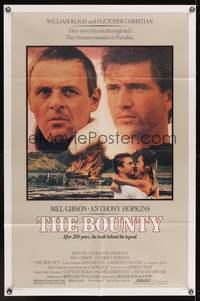 7k094 BOUNTY 1sh '84 Mel Gibson, Anthony Hopkins, Laurence Olivier, Mutiny on the Bounty!