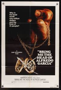 7k098 BRING ME THE HEAD OF ALFREDO GARCIA style A 1sh '74 it's worth one million dollars & 21 lives!