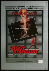7k898 ZIGGY STARDUST & THE SPIDERS FROM MARS English 1sh '83 glitter rock, David Bowie!