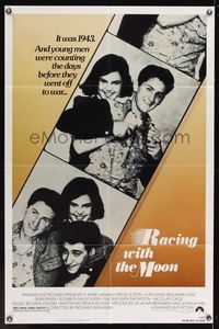 7k587 RACING WITH THE MOON 1sh '84 young Sean Penn & Nicholas Cage, Elizabeth McGovern!