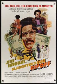 7k674 SLAUGHTER'S BIG RIPOFF 1sh '73 the mob put the finger on BAD Jim Brown!