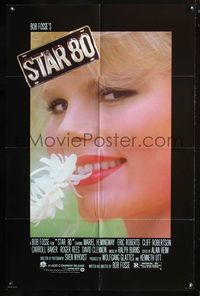 7k706 STAR 80 1sh '83 super close up of sexy Mariel Hemingway as Dorothy Stratten, Bob Fosse!