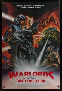 7k852 WARLORDS OF THE 21ST CENTURY 1sh '82 Michael Beck is a new kind of hero!