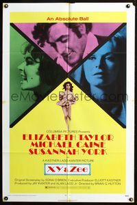 7k889 X Y & ZEE 1sh '71 Elizabeth Taylor, Michael Caine, Susannah York, Zee & Co.
