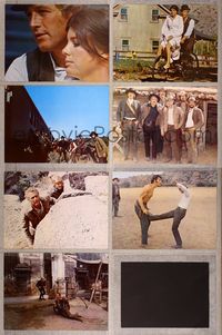 7m078 BUTCH CASSIDY & THE SUNDANCE KID 7 color 10.5x14 stills '69 Paul Newman, Robert Redford!