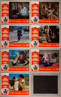 7m049 5 CARD STUD 7 LCs '68 cowboys Dean Martin & Robert Mitchum play poker!