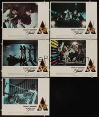 7m499 CLOCKWORK ORANGE 5 r-rated LCs '73 Stanley Kubrick classic, Malcolm McDowell!