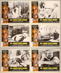 7m370 DR. PHIBES RISES AGAIN 6 LCs '72 Vincent Price, wild horror images!