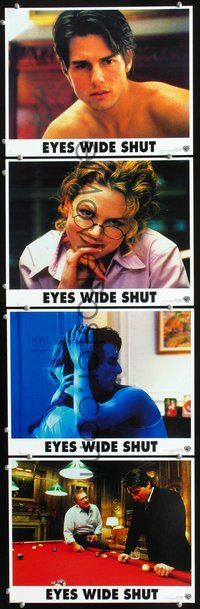 7m635 EYES WIDE SHUT 4 LCs '99 Stanley Kubrick, Tom Cruise, sexy Nicole Kidman!