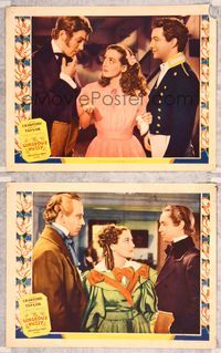 7m881 GORGEOUS HUSSY 2 LCs '36 pretty Joan Crawford between Robert Taylor & James Stewart!