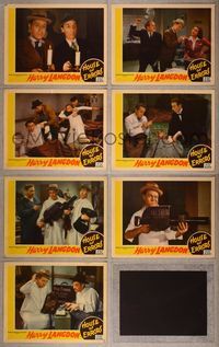 7m142 HOUSE OF ERRORS 7 LCs '42 great close up image of Harry Langdon holding wacky gun!