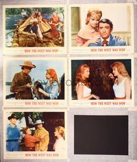 7m523 HOW THE WEST WAS WON 5 LCs '64 John Ford epic, Debbie Reynolds, Gregory Peck & all-star cast!