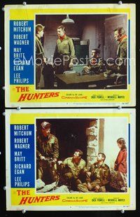 7m897 HUNTERS 2 LCs '58 Korean War jet pilot drama, Robert Mitchum & Robert Wagner!