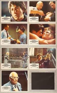 7m219 MARATHON MAN 7 LCs '76 cool images of Dustin Hoffman, John Schlesinger classic thriller!