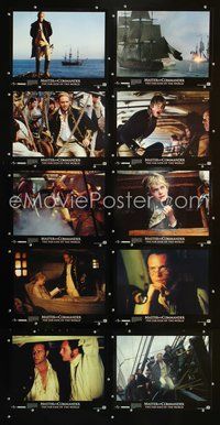 7m018 MASTER & COMMANDER 10 LCs '03 Russell Crowe, Paul Bettany, Peter Weir directed!