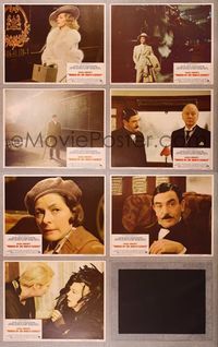 7m226 MURDER ON THE ORIENT EXPRESS 7 LCs '74 Agatha Christie, Albert Finney, Lauren Bacall!